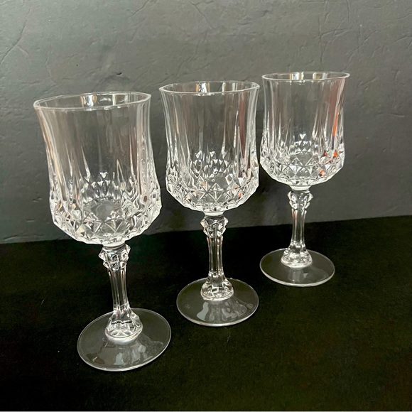 Set of 3 Crystal Wine Glasses 6,5” d’Argues - Picture 1 of 8